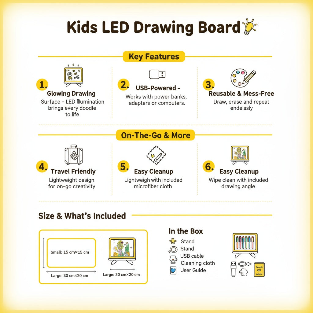 Kids LED Drawing Board