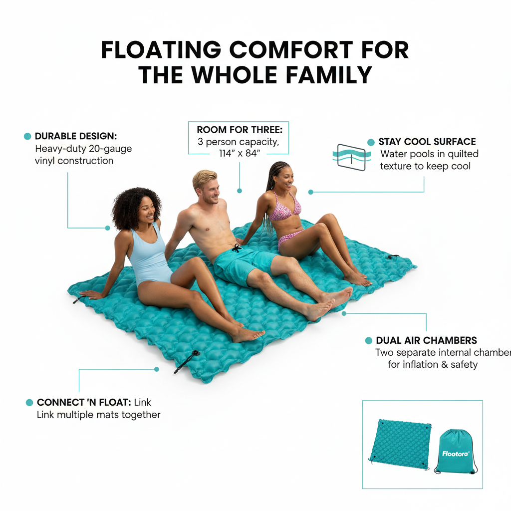 Floatora™ Inflatable Floating Mat