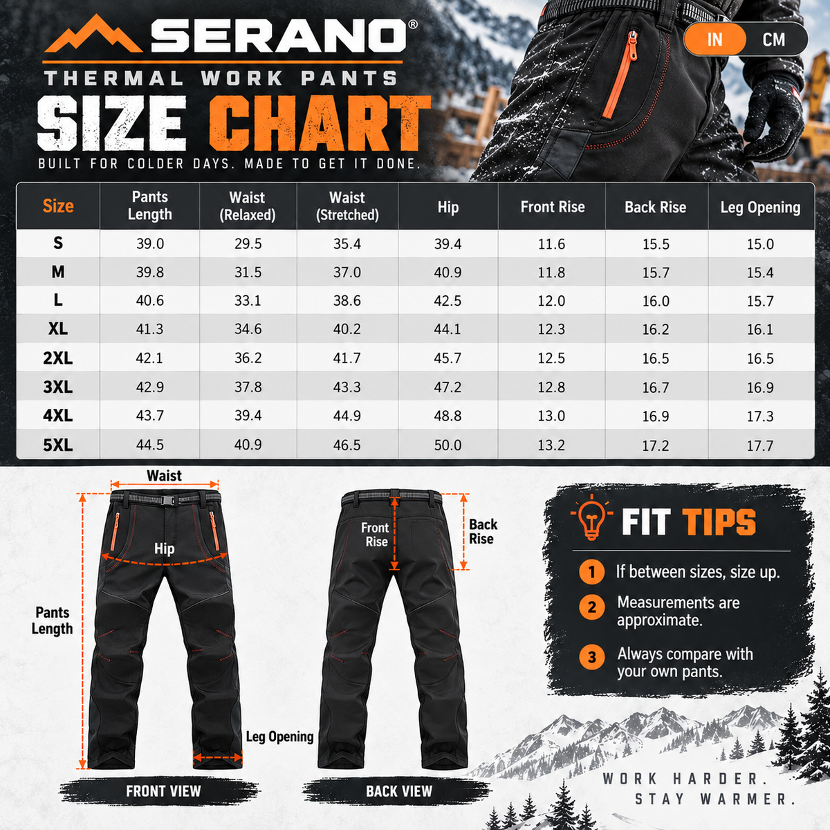 Thermal Work Pants