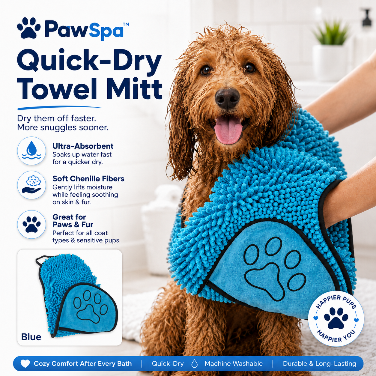 Quick-Dry Towel Mitt