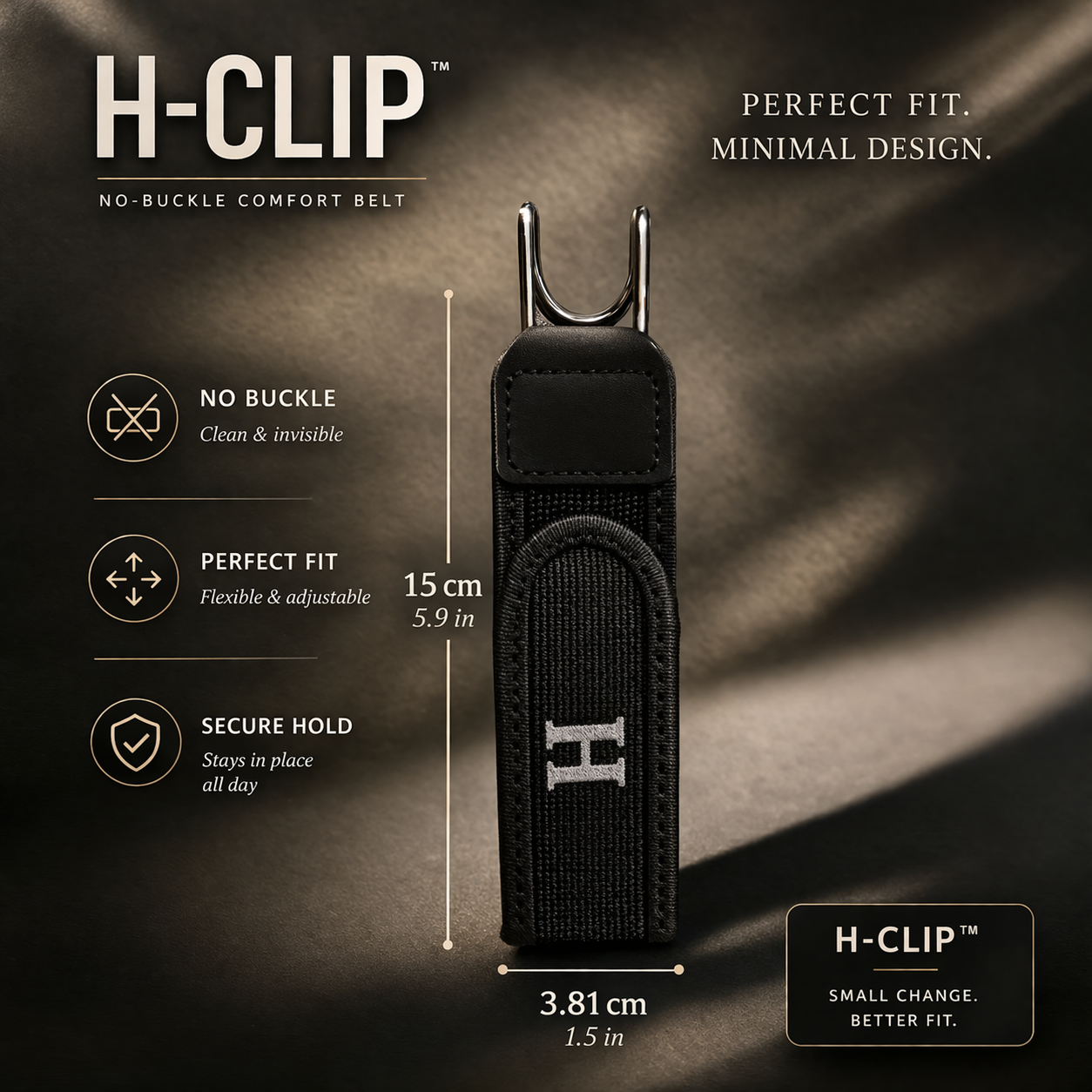 H-CLIP™ – No-Buckle Comfort Belt