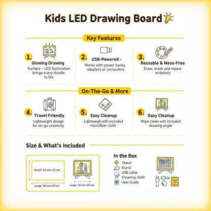 Kids LED Drawing Board