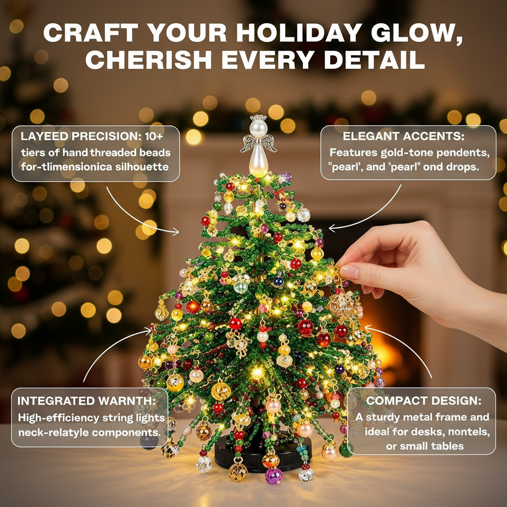 DIY Beaded Christmas Tree