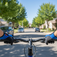 Thermal gloves in use